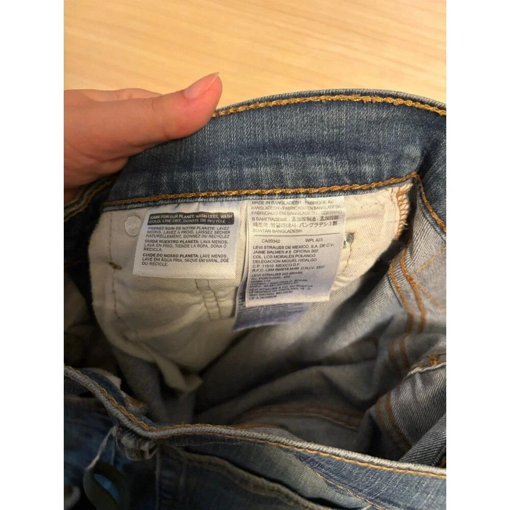 Levi’s 514 Men’s Jeans 29x32 Straight Fit Light Wash Blue Denim
